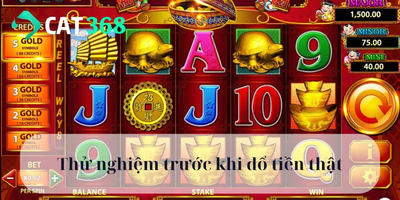 Thử nghiệm trước khi đổ tiền thật